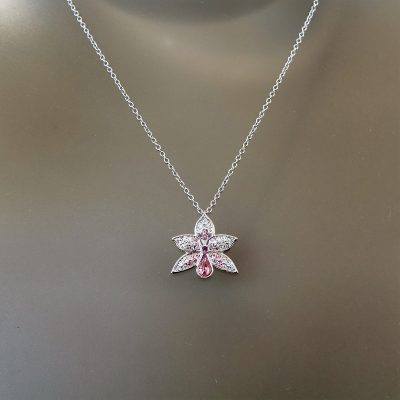 Κολιέ SCS Orchid κρύσταλλο Swarovski