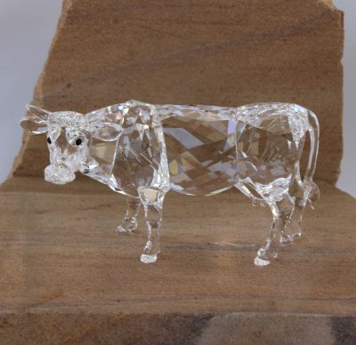 Η Αγελάδα COW Silver Crystal κρύσταλλο Swarovki