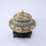 JAR CLOISONNE ΑΝΑΓΛΥΦΟ ΜΕΓΑΛΑ ΛΟΥΛΟΥΔΙΑ - Image 2