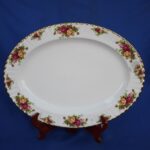 'OLD COUNTRY ROSES' ΟΒΑΛ ΠΙΑΤΕΛΑ ΣΕΡΒΙΡΙΣΜΑΤΟΣ ΠΟΡΣΕΛΑΝΗ ROYAL ALBERT - Image 2