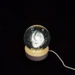 'ΓΑΛΑΞΙΑΣ' ΚΡΥΣΤΑΛΛΙΝH ΣΦΑΙΡA-LED 8cm - Image 2