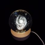 'ΓΑΛΑΞΙΑΣ' ΚΡΥΣΤΑΛΛΙΝH ΣΦΑΙΡA-LED 7cm - Image 2