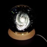 ΓΑΛΑΞΙΑΣ ΚΡΥΣΤΑΛΛΙΝH ΣΦΑΙΡA-LED 8cm