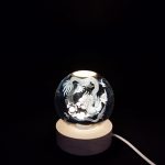 'ΔΡΑΚΟΣ' ΚΡΥΣΤΑΛΛΙΝH ΣΦΑΙΡA-LED 7cm - Image 2