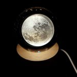 'ΣΕΛΗΝΗ' ΚΡΥΣΤΑΛΛΙΝH ΣΦΑΙΡA-LED 7cm