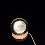 'ΣΕΛΗΝΗ' ΚΡΥΣΤΑΛΛΙΝH ΣΦΑΙΡA-LED 8cm - Image 2