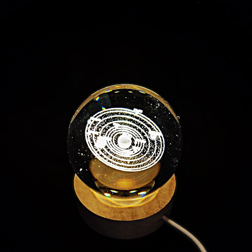 ‘ΓΑΛΑΞΙΑΣ’ ΚΡΥΣΤΑΛΛΙΝH ΣΦΑΙΡA-LED 7cm