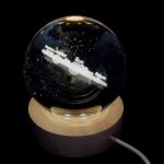 ‘ΓΑΛΑΞΙΑΣ’ ΚΡΥΣΤΑΛΛΙΝH ΣΦΑΙΡA-LED 7cm - Image 2