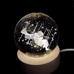 ‘ ΣΤΑ ΑΣΤΕΡΙΑ’ ΚΡΥΣΤΑΛΛΙΝΗ ΣΦΑΙΡΑ LED-6cm