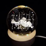 ‘ΣΤΑ ΑΣΤΕΡΙΑ’ ΚΡΥΣΤΑΛΛΙΝΗ ΣΦΑΙΡΑ LED-6cm - Image 2