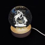 'ΔΕΛΦΙΝΙΑ' ΚΡΥΣΤΑΛΛΙΝΗ ΣΦΑΙΡΑ-LED 7cm