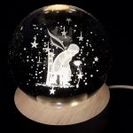 ‘ΜΙΚΡΟΣ ΠΡΙΓΚΙΠΑΣ’ ΚΡΥΣΤΑΛΛΙΝH ΣΦΑΙΡA-LED 6cm